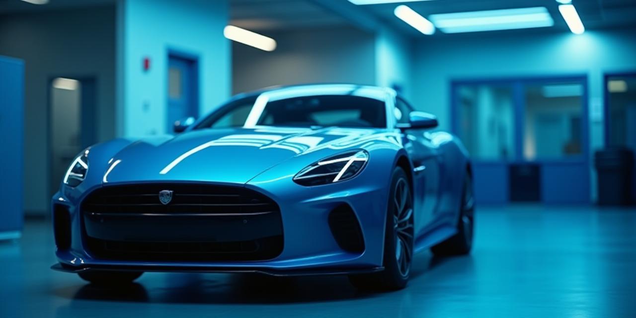 Voiture détaillée devant atelier à Lyon